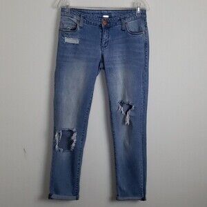 STS x Free People boyfriend jean Size 24 Distressed Cropped